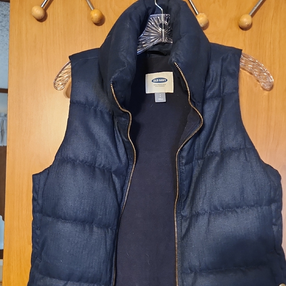 Old Navy Dark Blue Quilted Vest